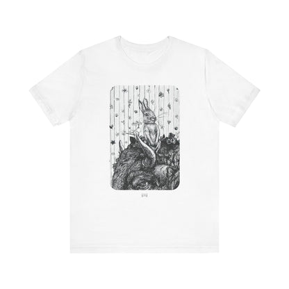 Bunny on Bison Print Light Weight Tee