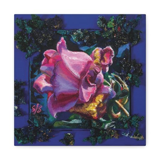 "Rose in Blue" Canvas Gallery Wraps