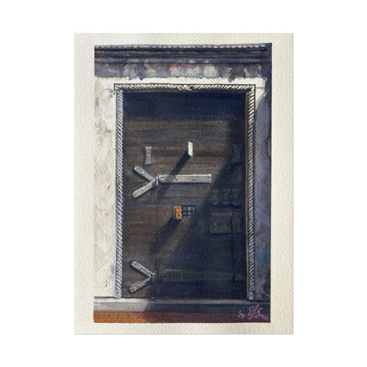 "Heavy Cast" Watercolor Print