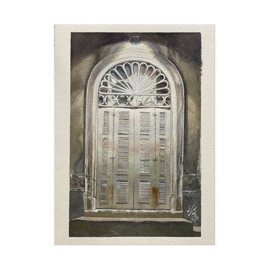 "Rusty Ombre Night" Watercolor Print