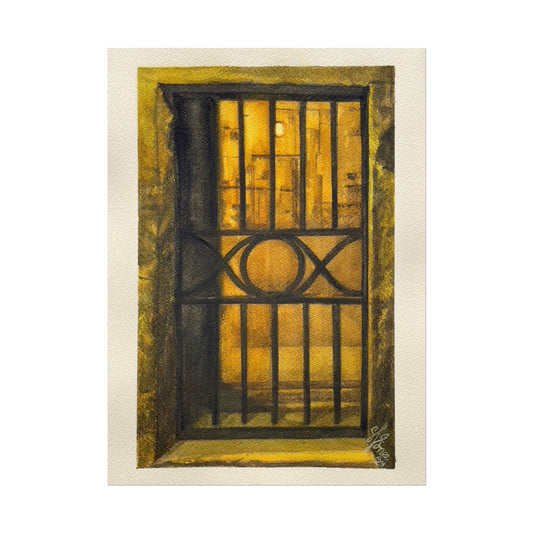 "Klimt Yellow" Watercolor Print