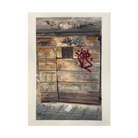 "Venezia Graffiti with Letter" Watercolor Print