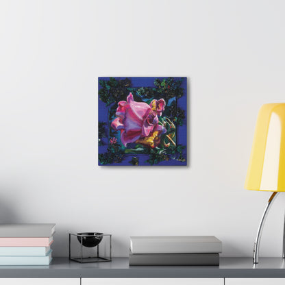 "Rose in Blue" Canvas Gallery Wraps