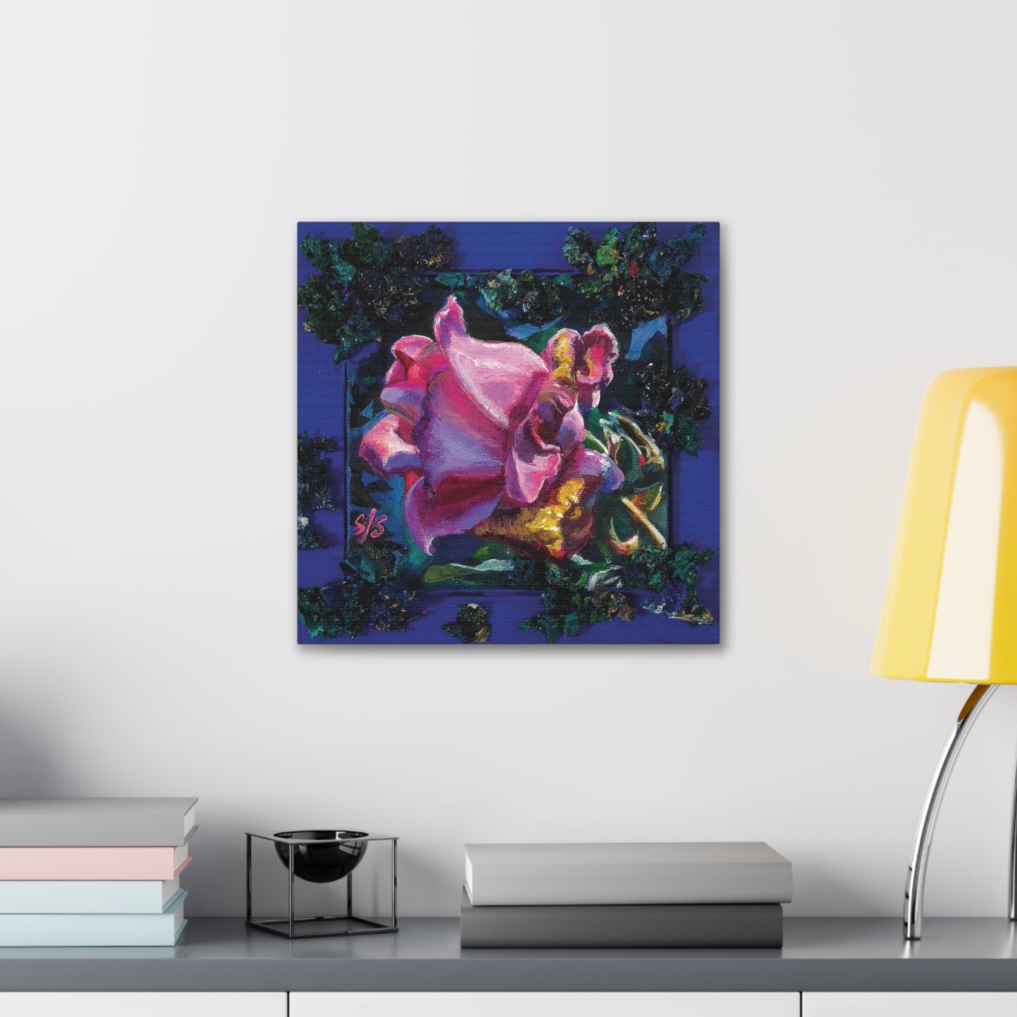 "Rose in Blue" Canvas Gallery Wraps